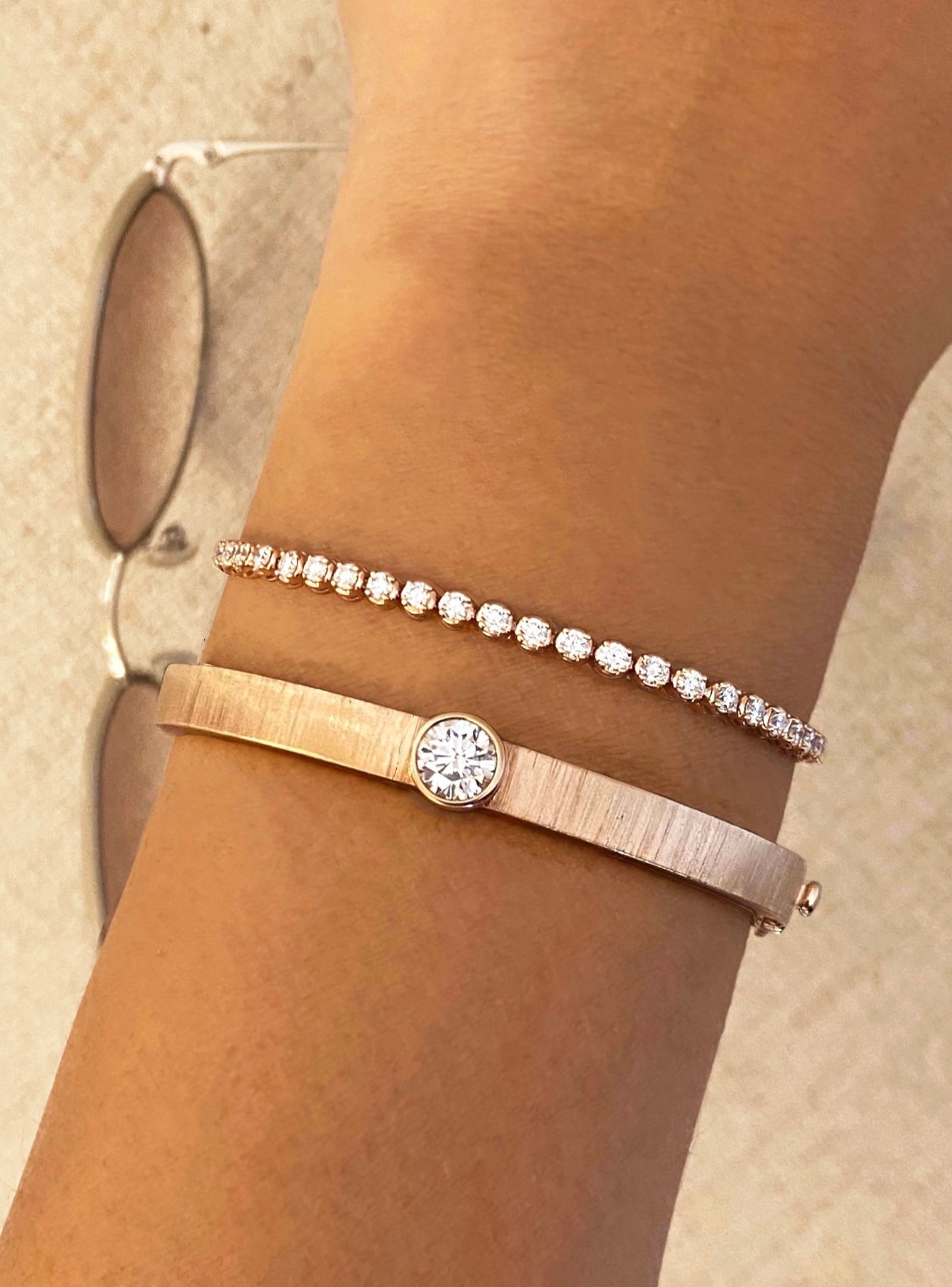 Carmen Diamond Bracelet in Rose Gold