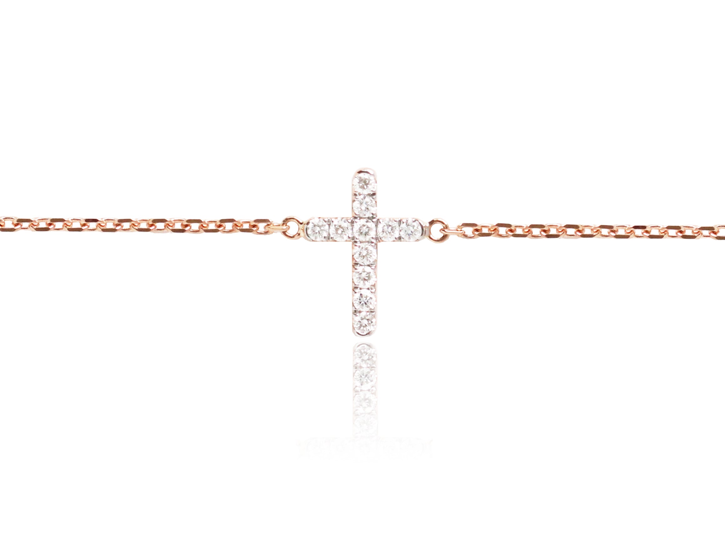 Diamond Cross Bracelet