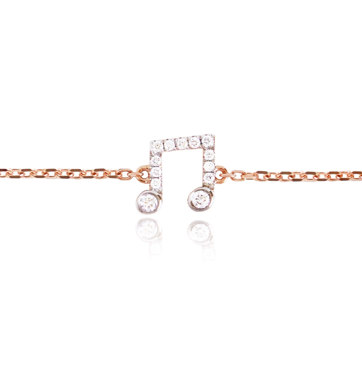 Quavers Diamond Bracelet in 18K White | Rose | Yellow Gold