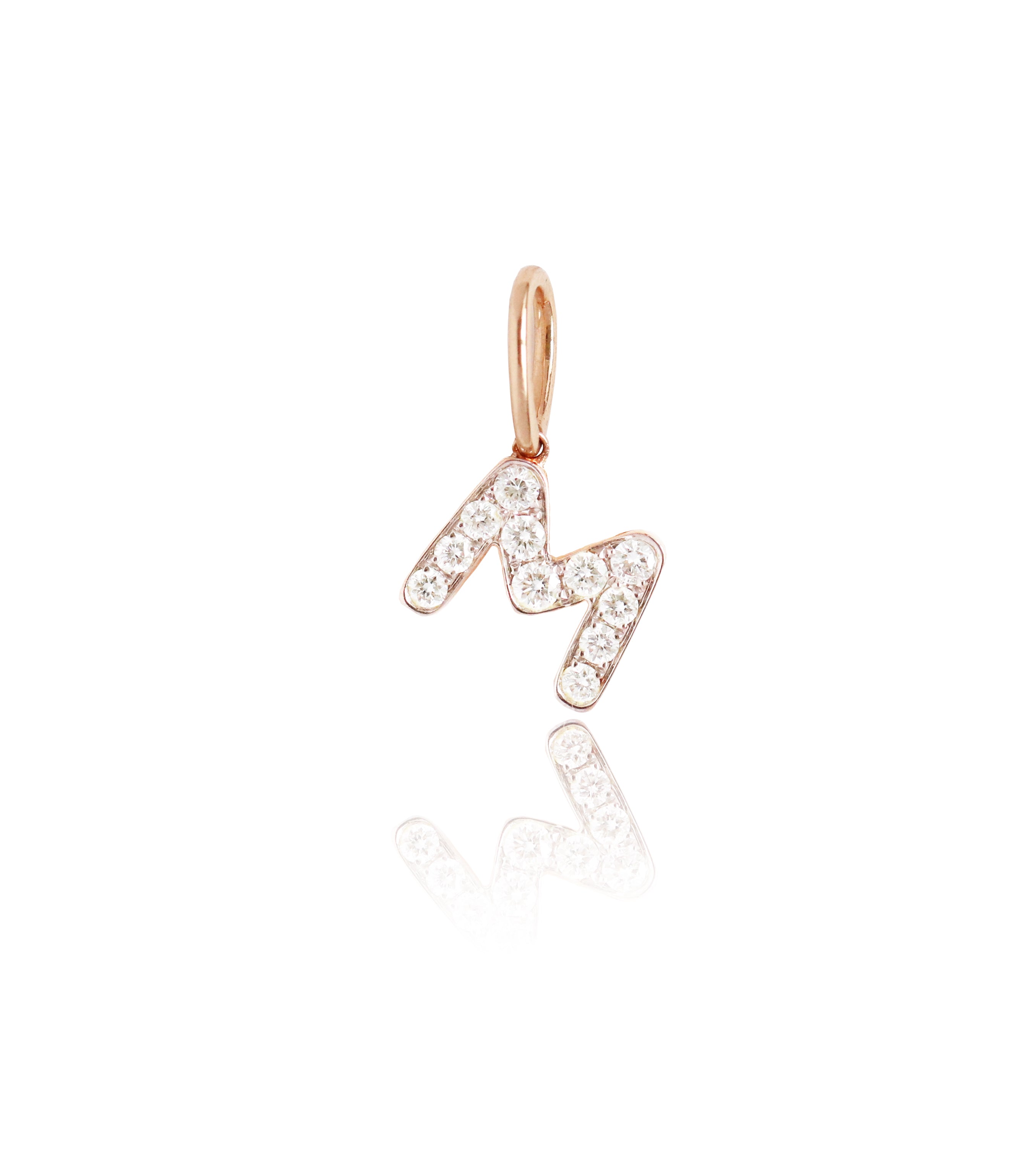 M Diamond Mini Charm