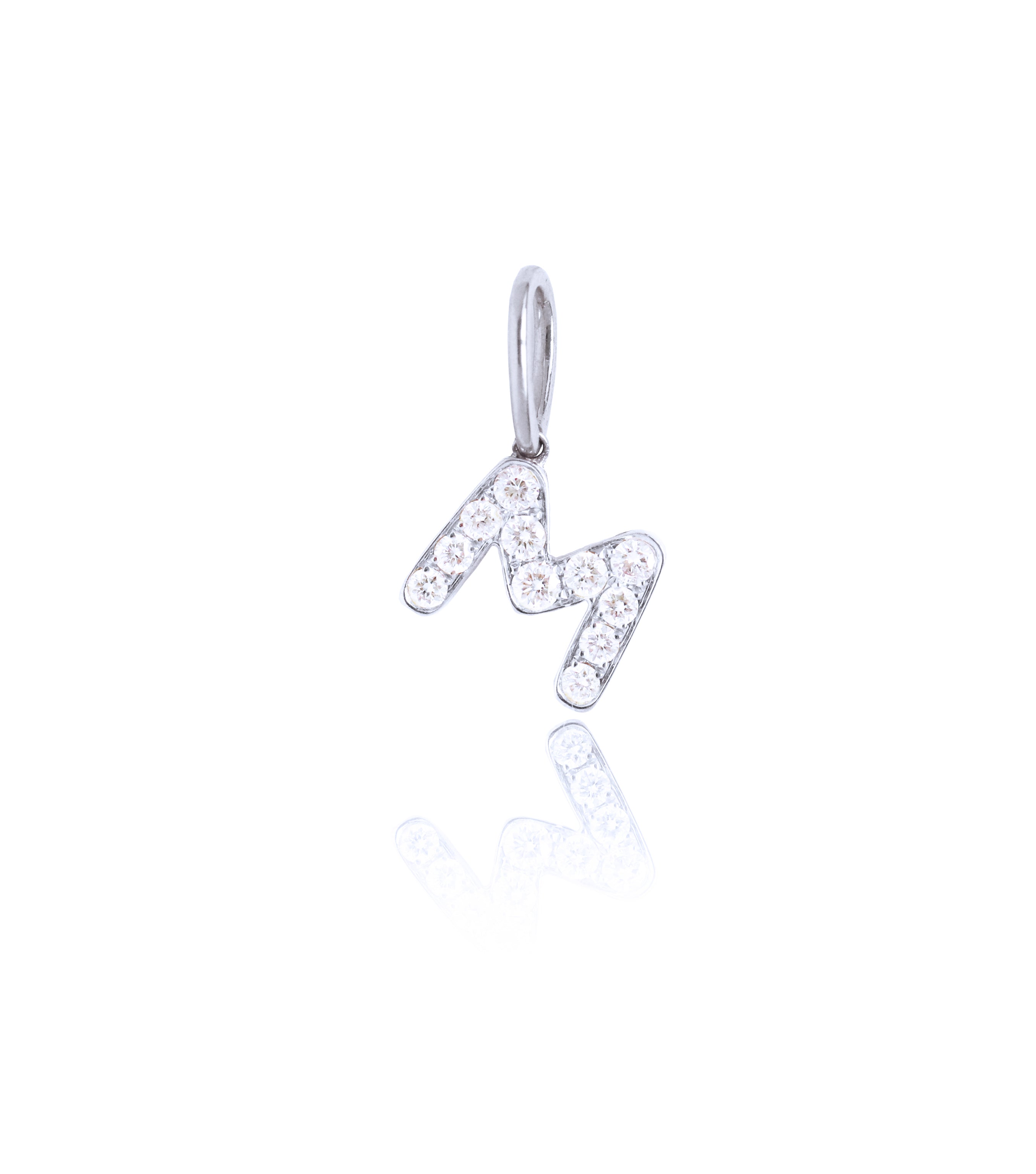 M Diamond Mini Charm