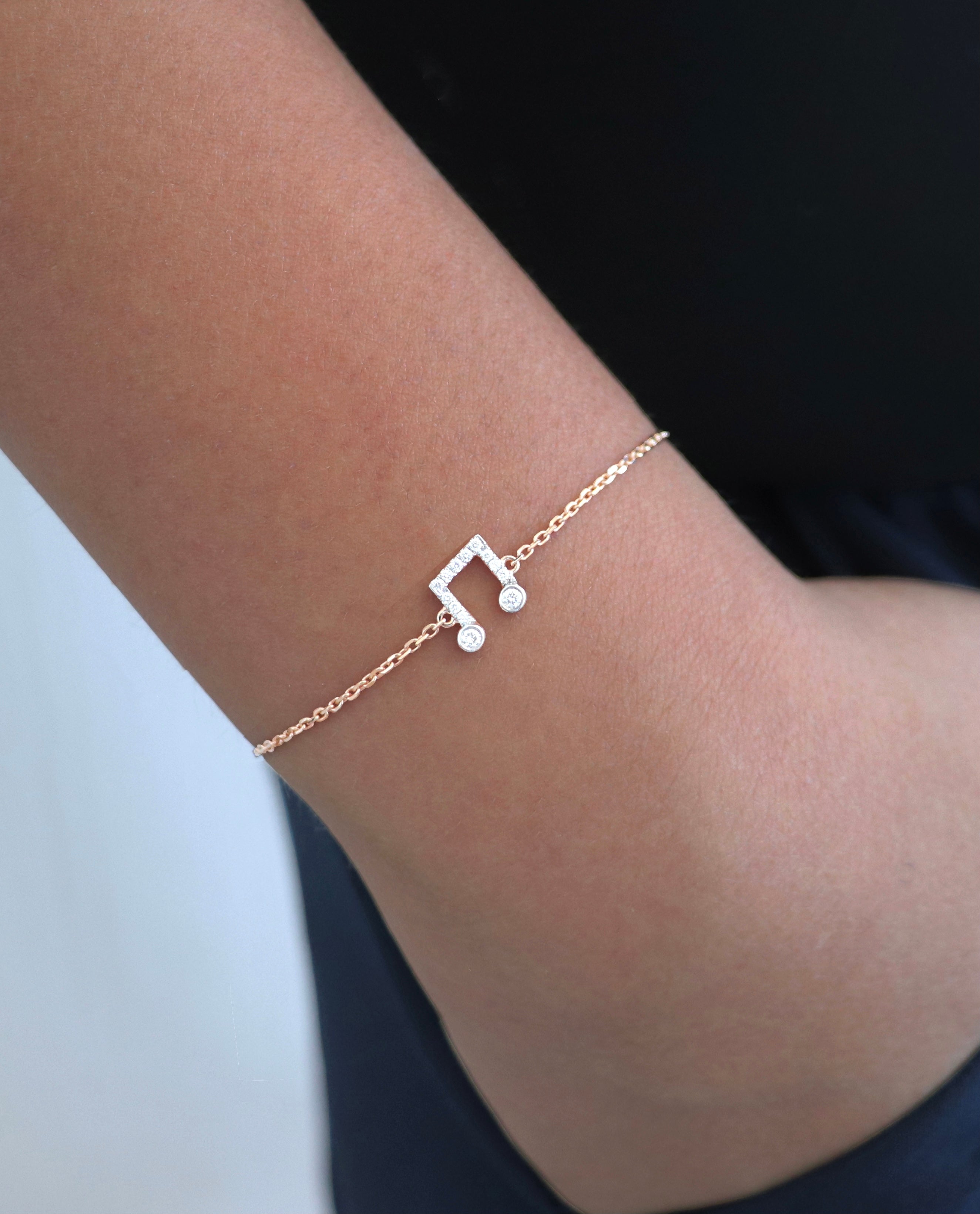 Quavers Diamond Bracelet in 18K White | Rose | Yellow Gold