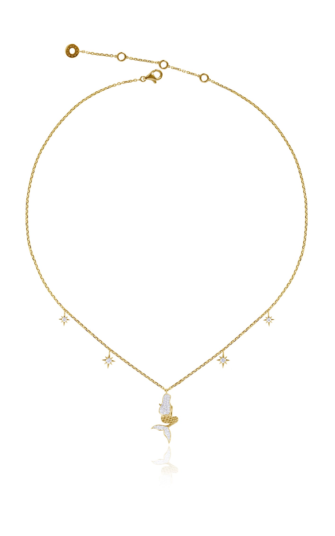 Small Mermaid Diamond Necklace