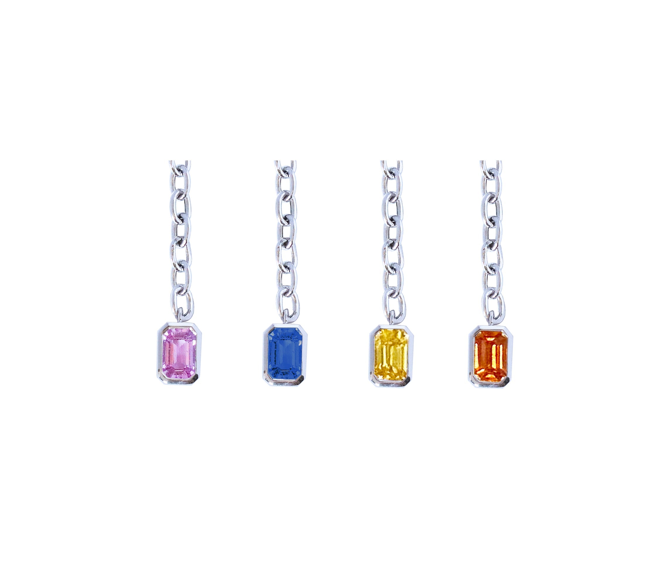 Diamond Tattoo Necklace in 18K White Gold
