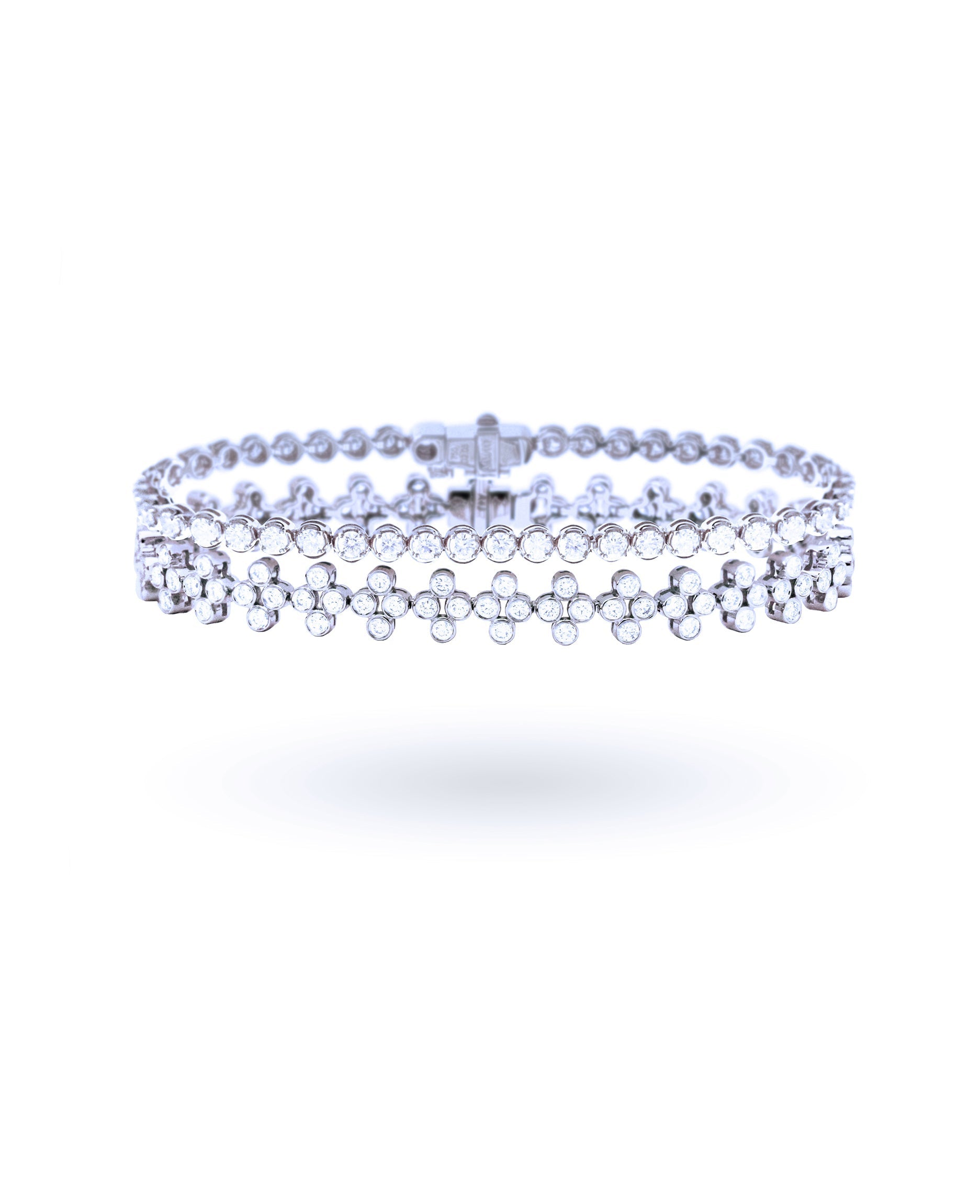 Tattoo and Carmen Diamond Bracelet Set in Rose / Yellow/ White Gold