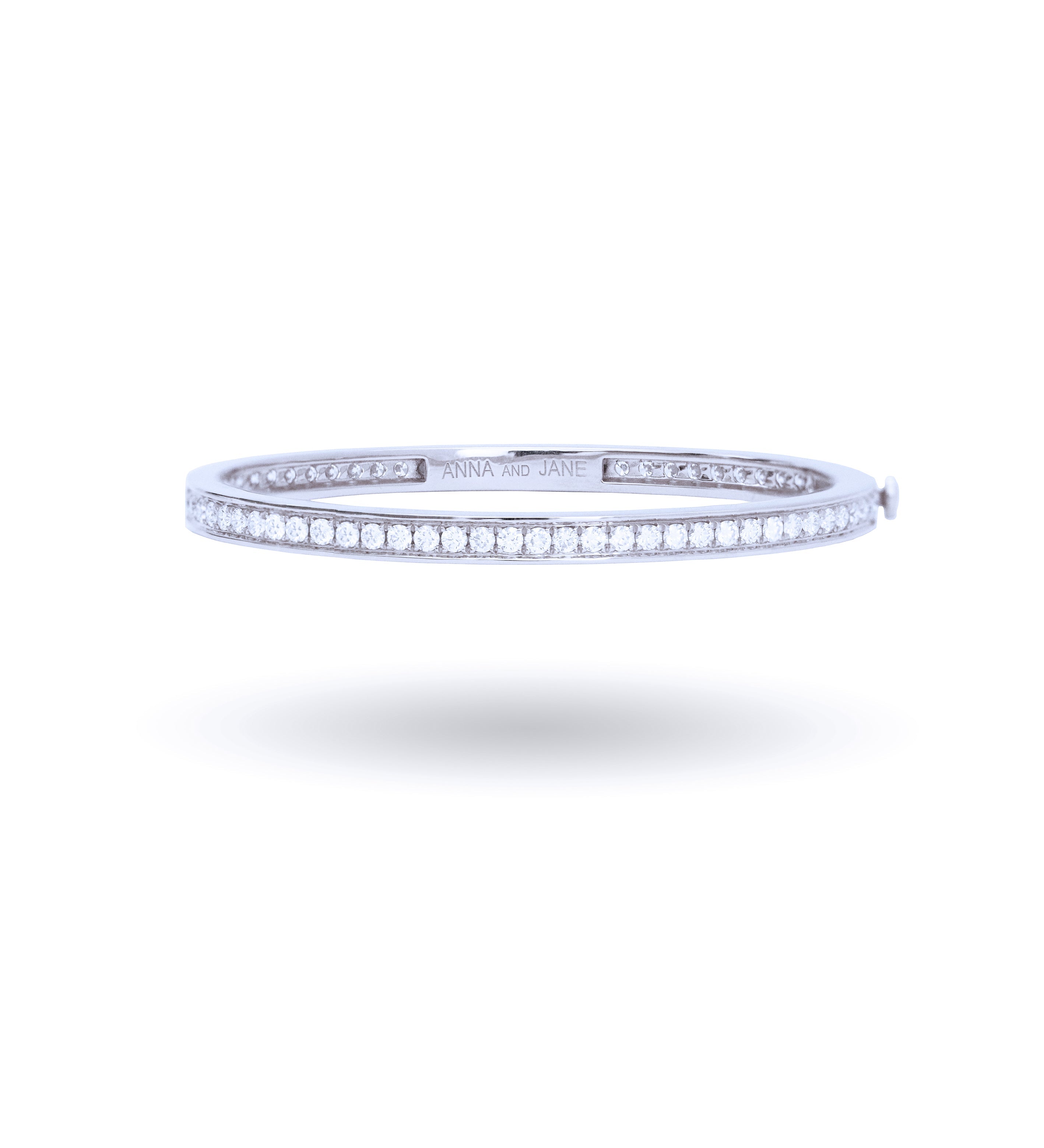 Eternity Diamond Bangle in Yellow Gold