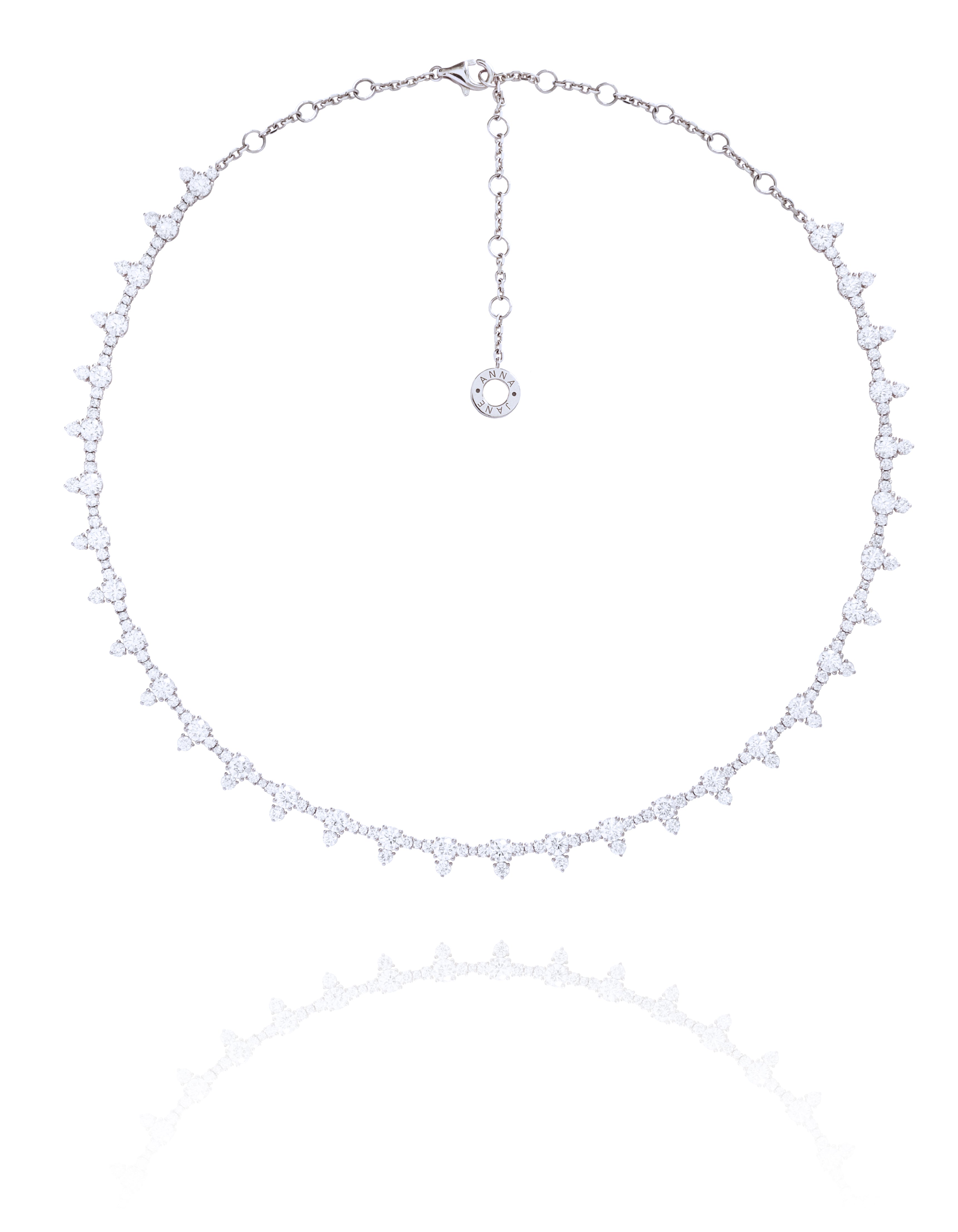 Adaline Diamond Choker Necklace in Rose| Yellow | White Gold