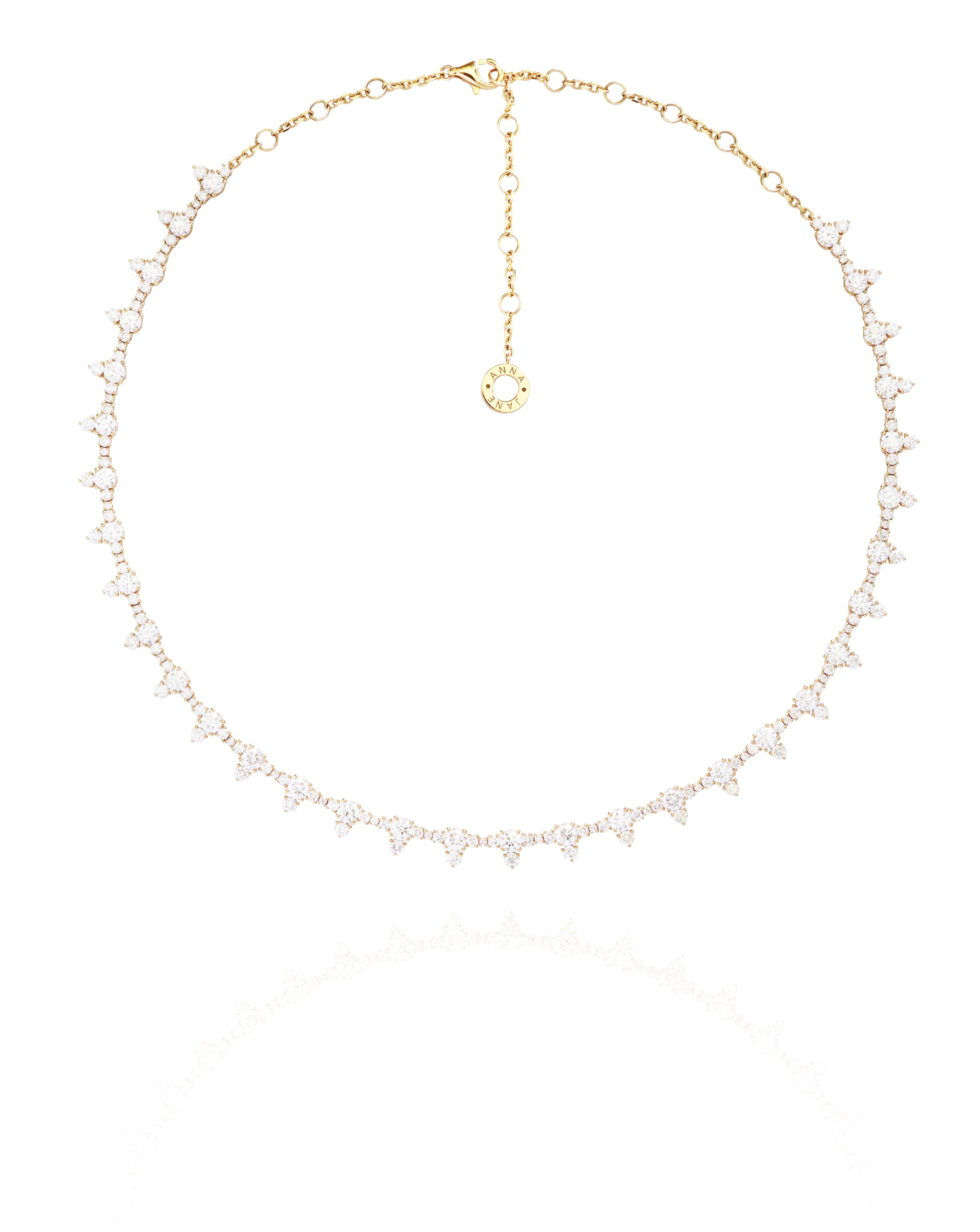 Adaline Diamond Choker Necklace in Rose| Yellow | White Gold