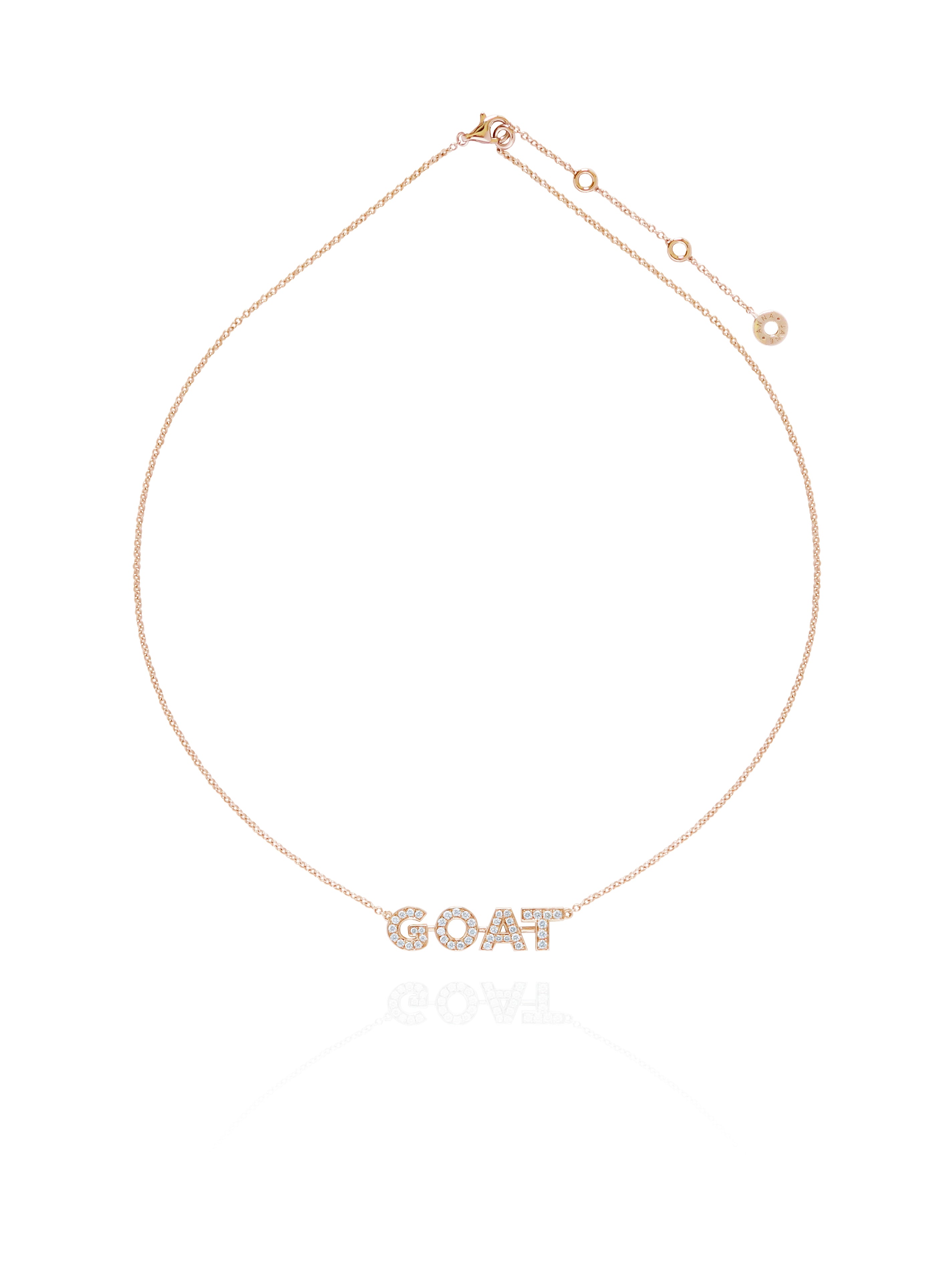 GOAT ダイヤモンド ネックレス (ホワイトゴールド)