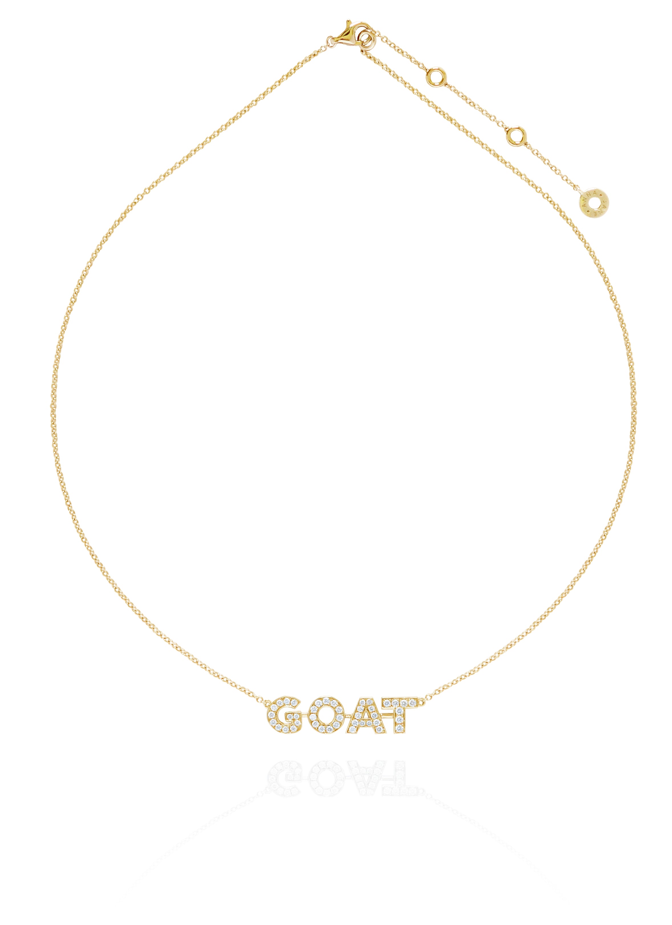 GOAT ダイヤモンド ネックレス (ホワイトゴールド)