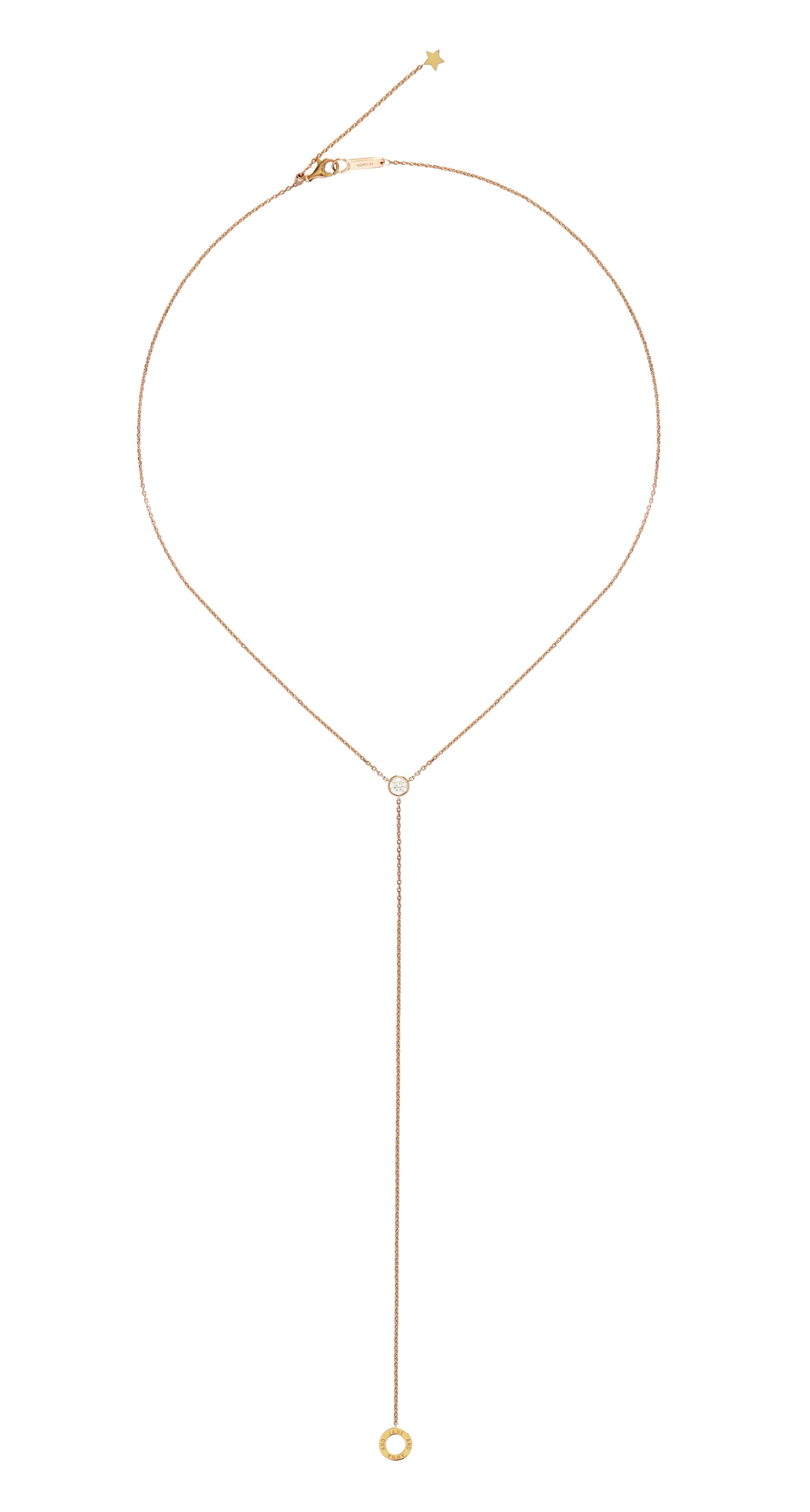 0.40ct GIA Diamond Lariat Necklace in 18K White Gold
