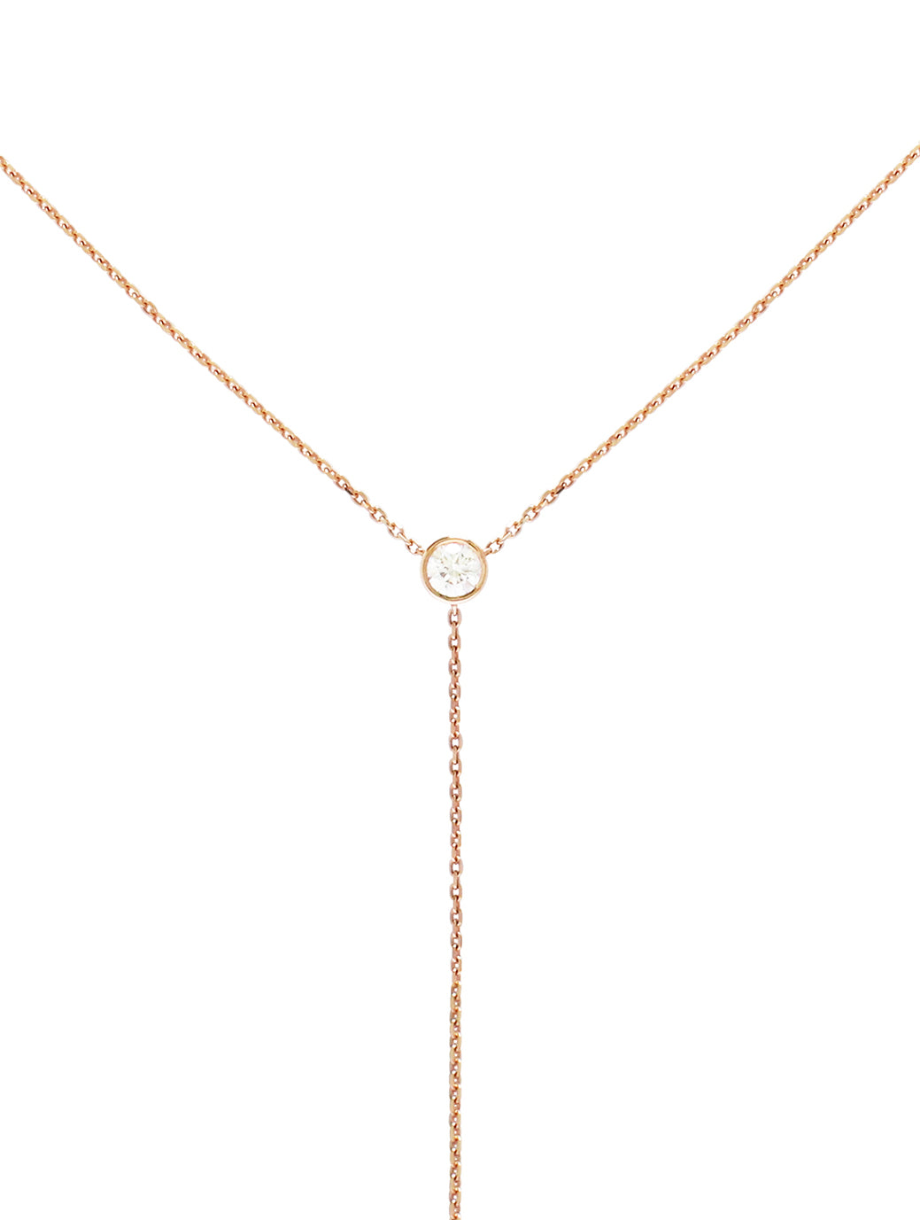 0.40ct GIA Diamond Lariat Necklace in White|Rose|Yellow Gold
