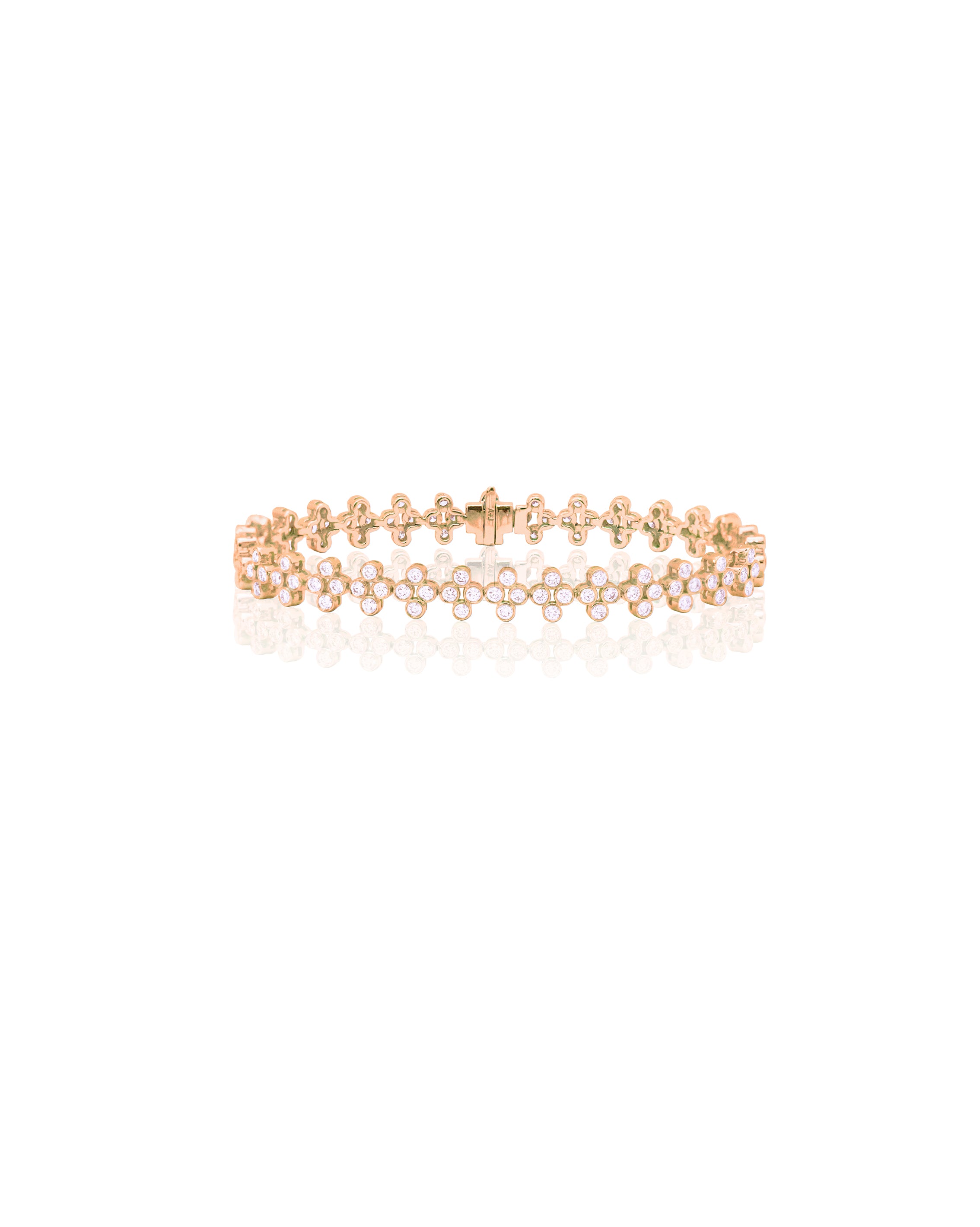Diamond Tattoo Bracelet in Rose Gold
