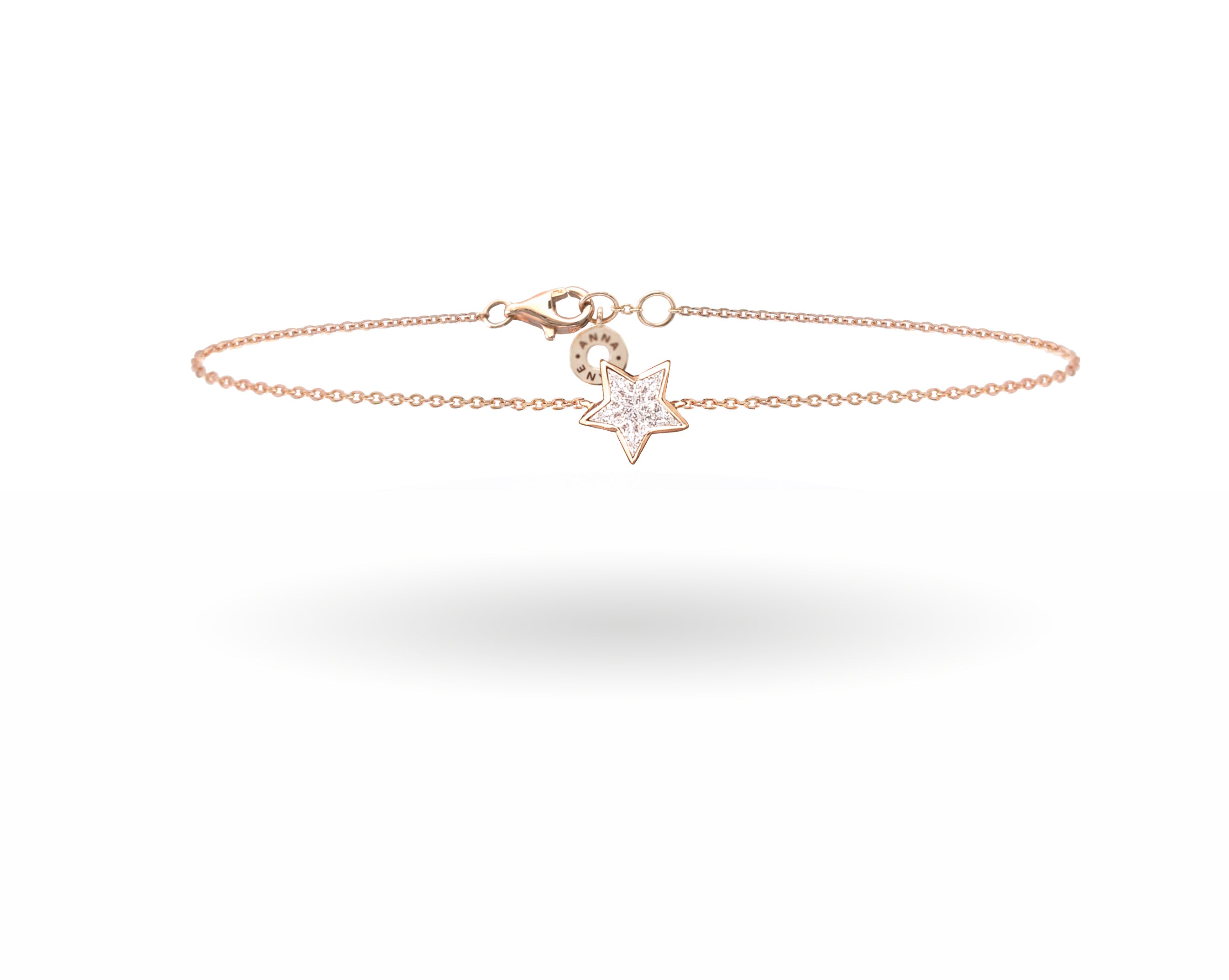 Illusion Star Diamond Bracelet in Rose Gold