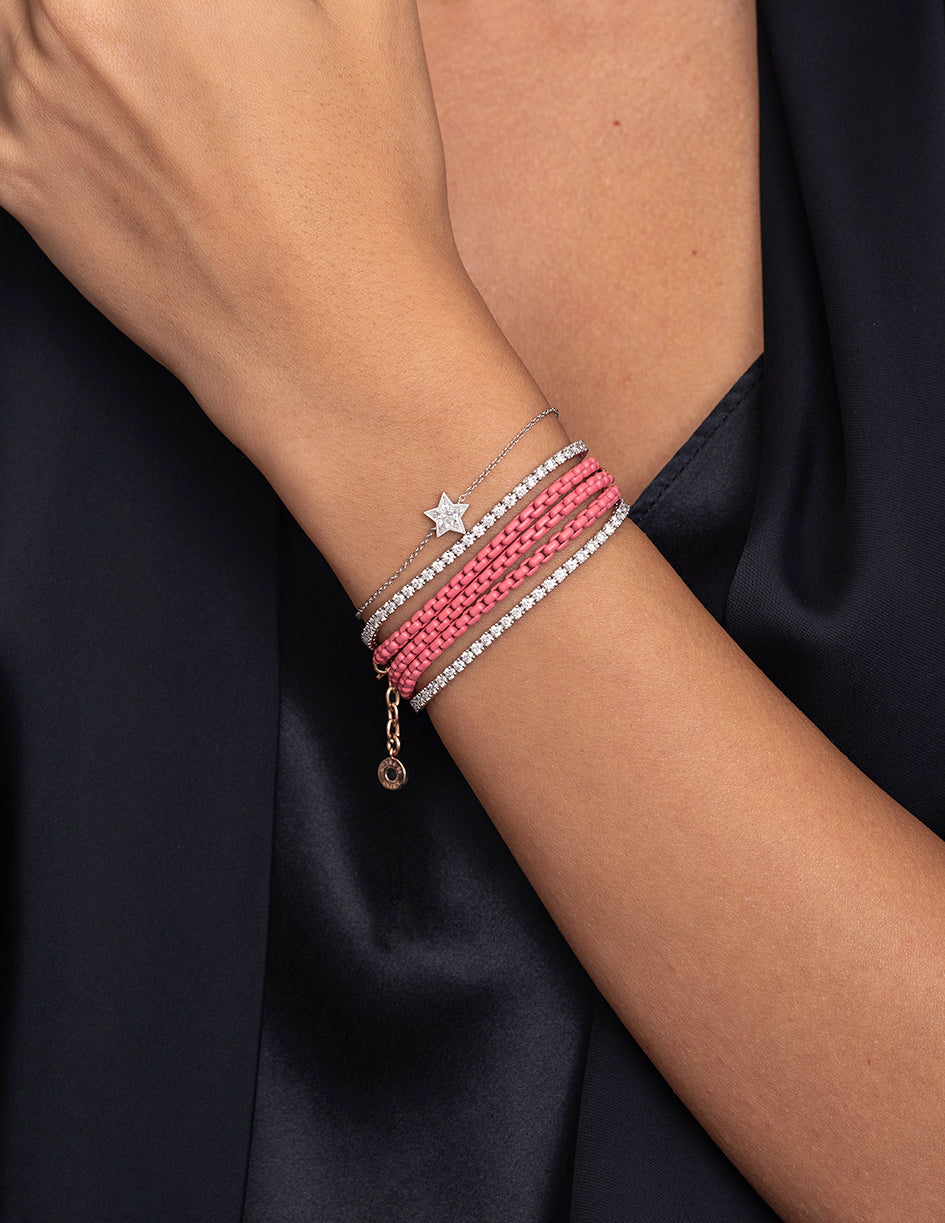 Illusion Star Diamond Bracelet in Rose Gold