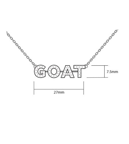 Bespoke Diamond Word Necklace in 18K Gold