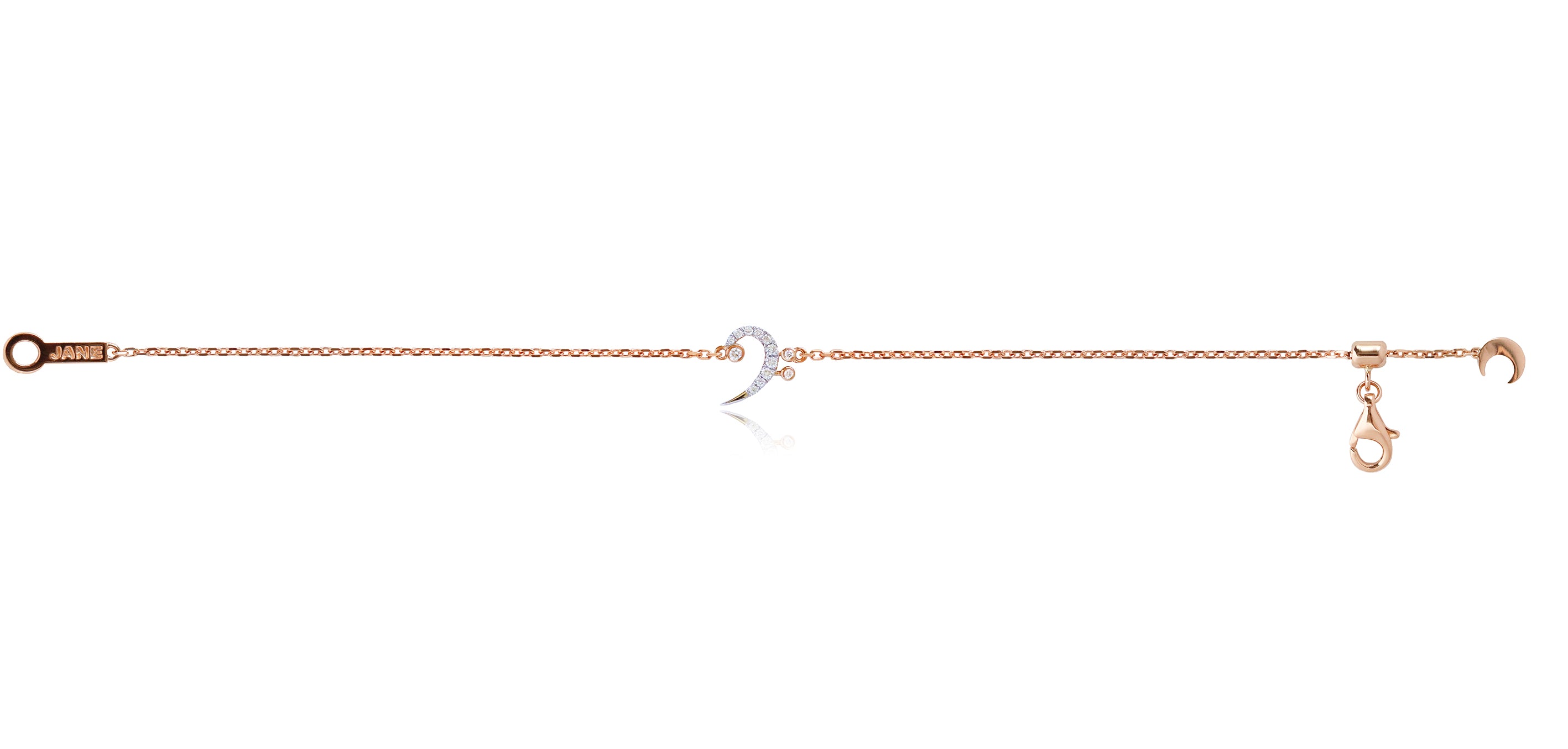 Bass Clef Diamond Bracelet in 18K White | Rose | Yellow Gold