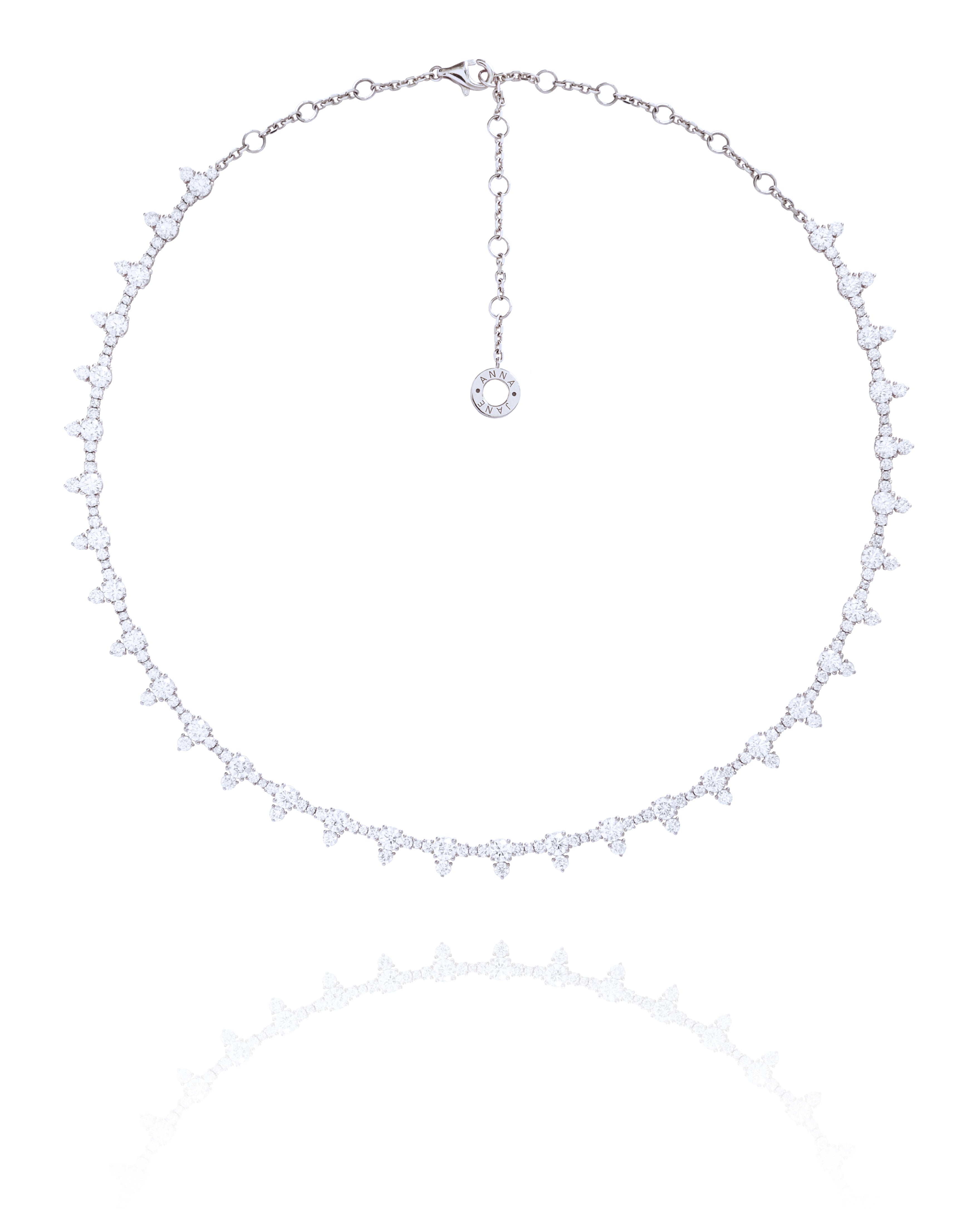 Adaline Diamond Necklace in Rose| Yellow | White Gold